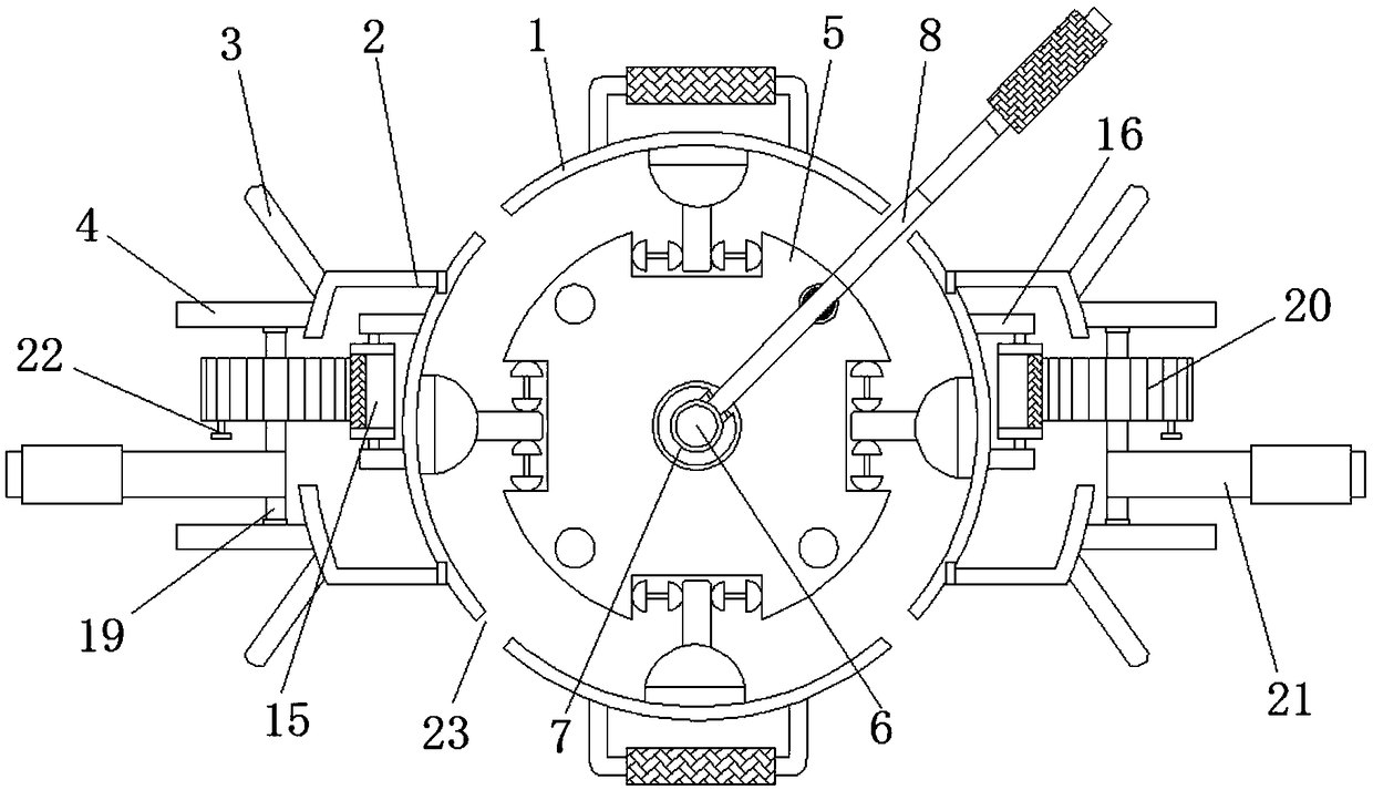 White peony root digging device