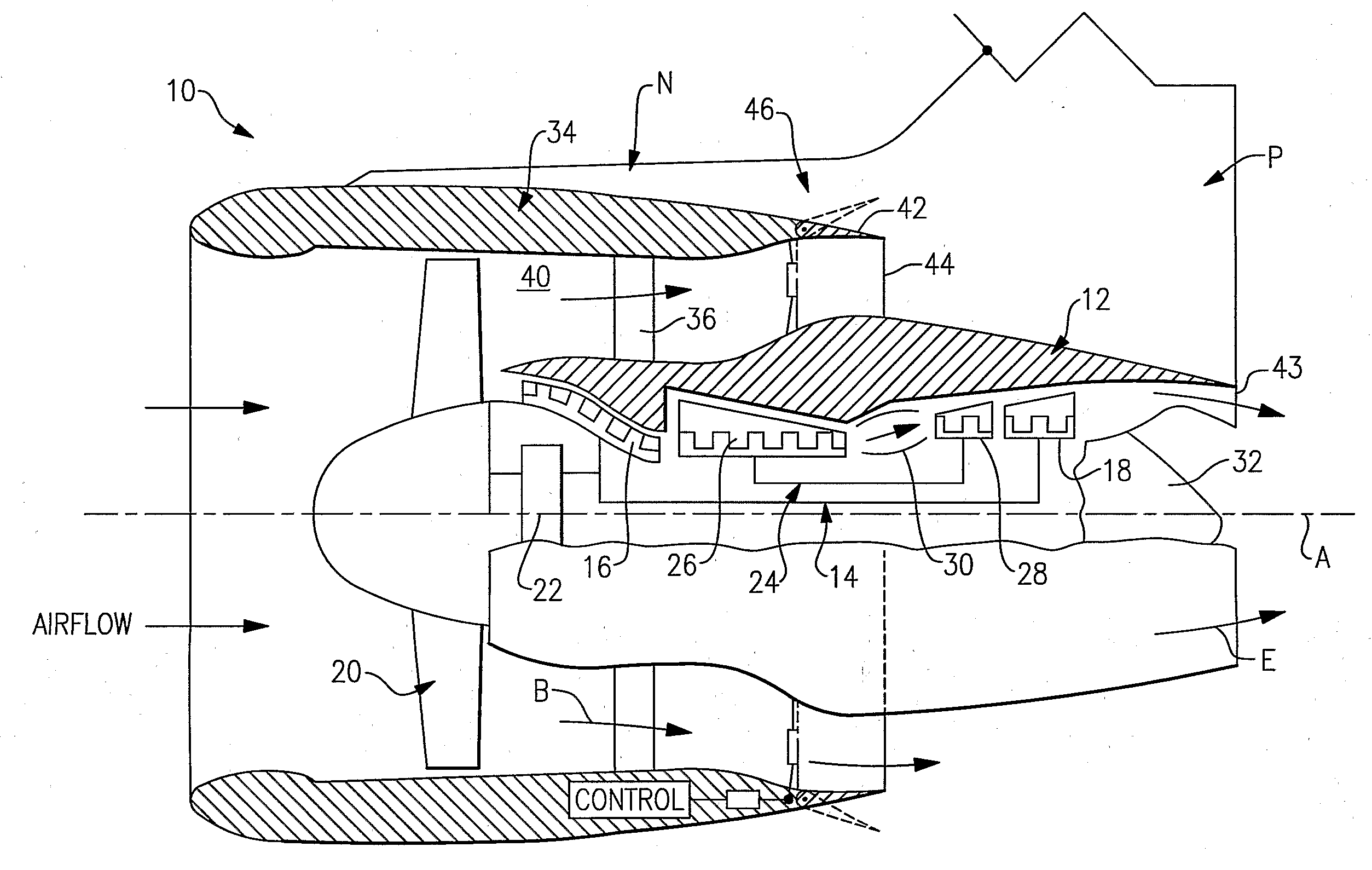 Fan variable area nozzle with cable actuator system