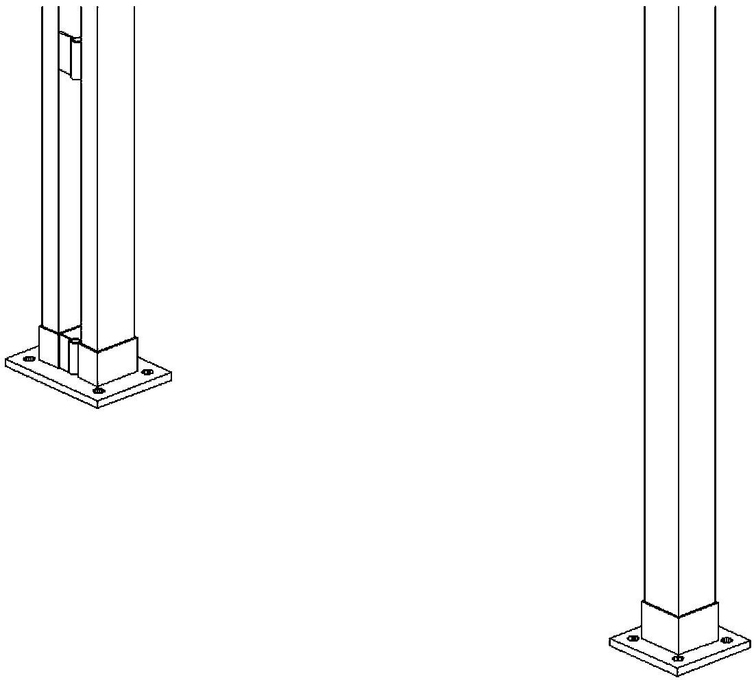 Components and parts of assembling type building structure and building comprising same