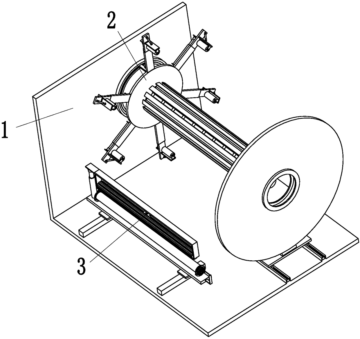 Corrugated paper rolling equipment