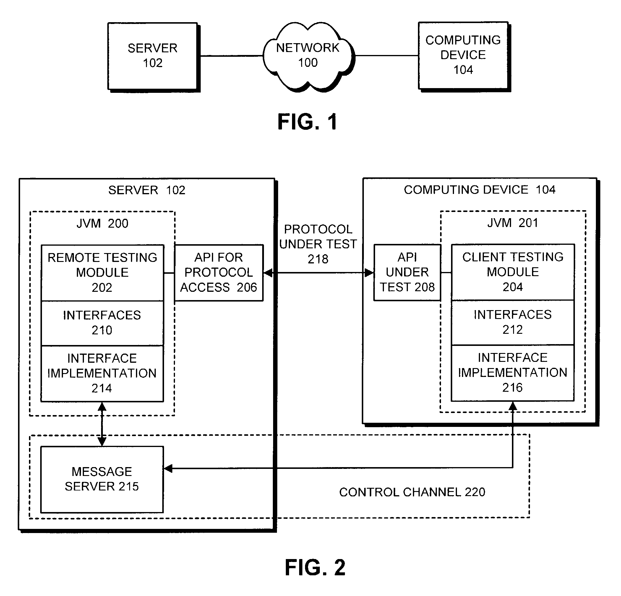 Compliance testing communication protocols implemented on resource-constrained computing devices