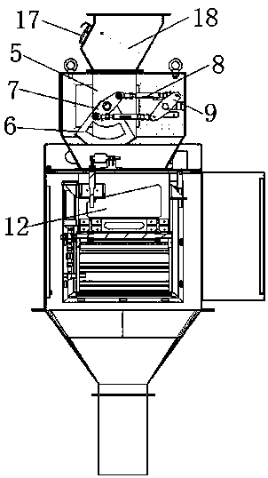 Single-servo full open weighing device