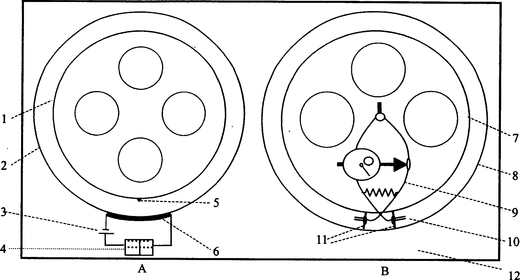 Tester and testing method for cement-base material cracking and contracting characleristics