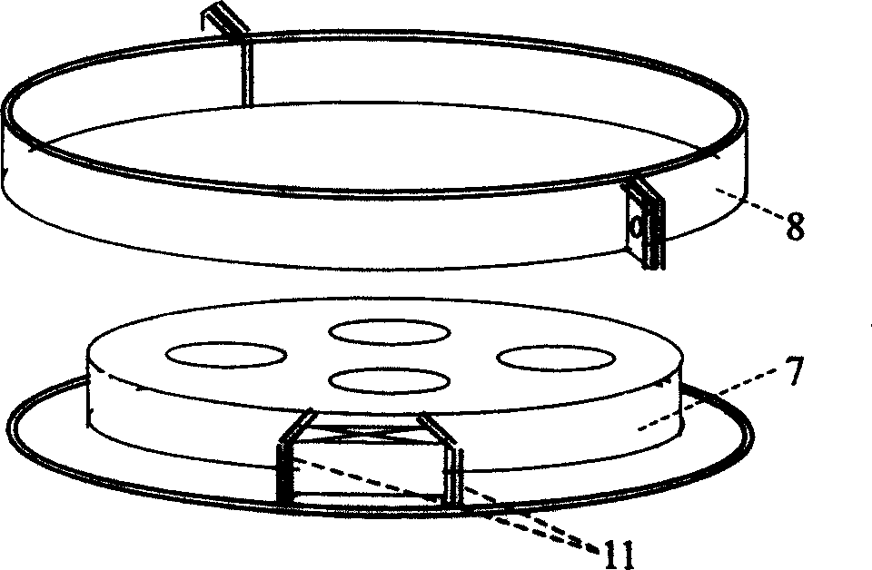 Tester and testing method for cement-base material cracking and contracting characleristics