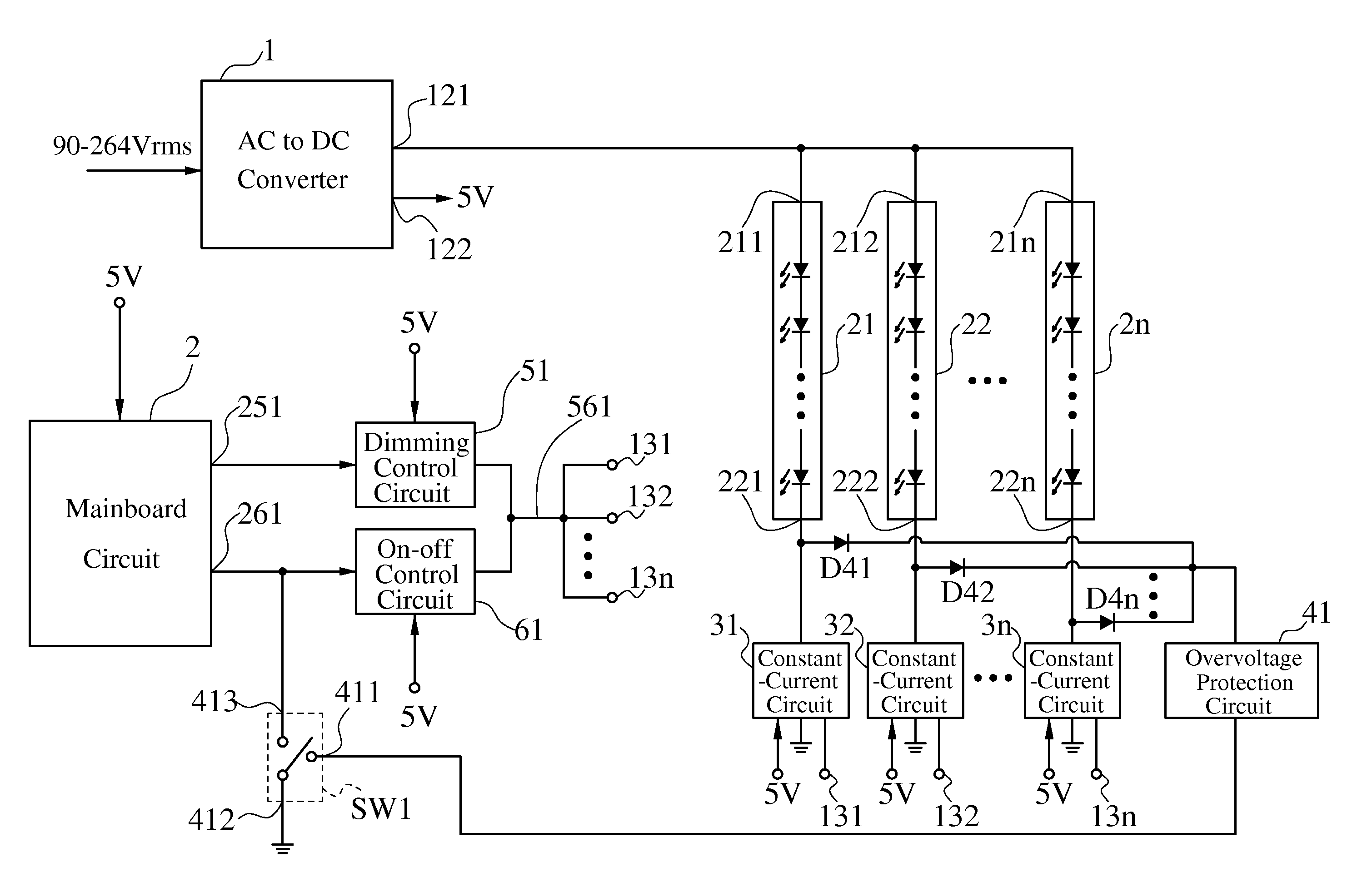 Driving circuit for LED lamp