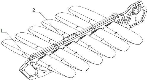 A connecting beam and underwater tractor