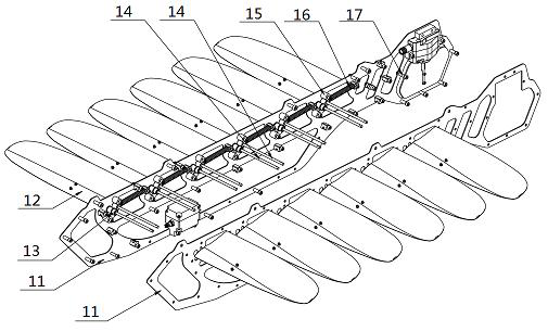 A connecting beam and underwater tractor