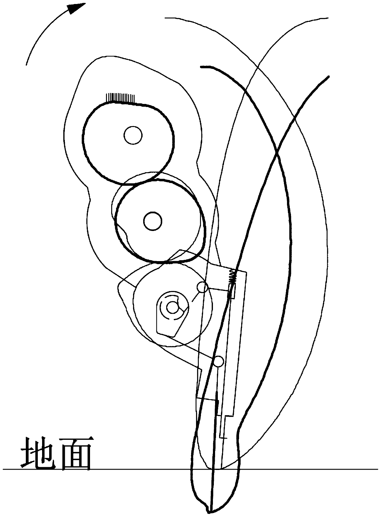 Transplanting mechanism for hole formation and seedling taking of rapeseed carpet seedlings and transplanting method thereof