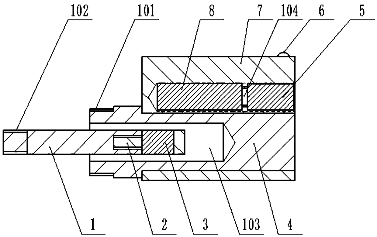 Magnetic spring induction type reciprocating motion counter