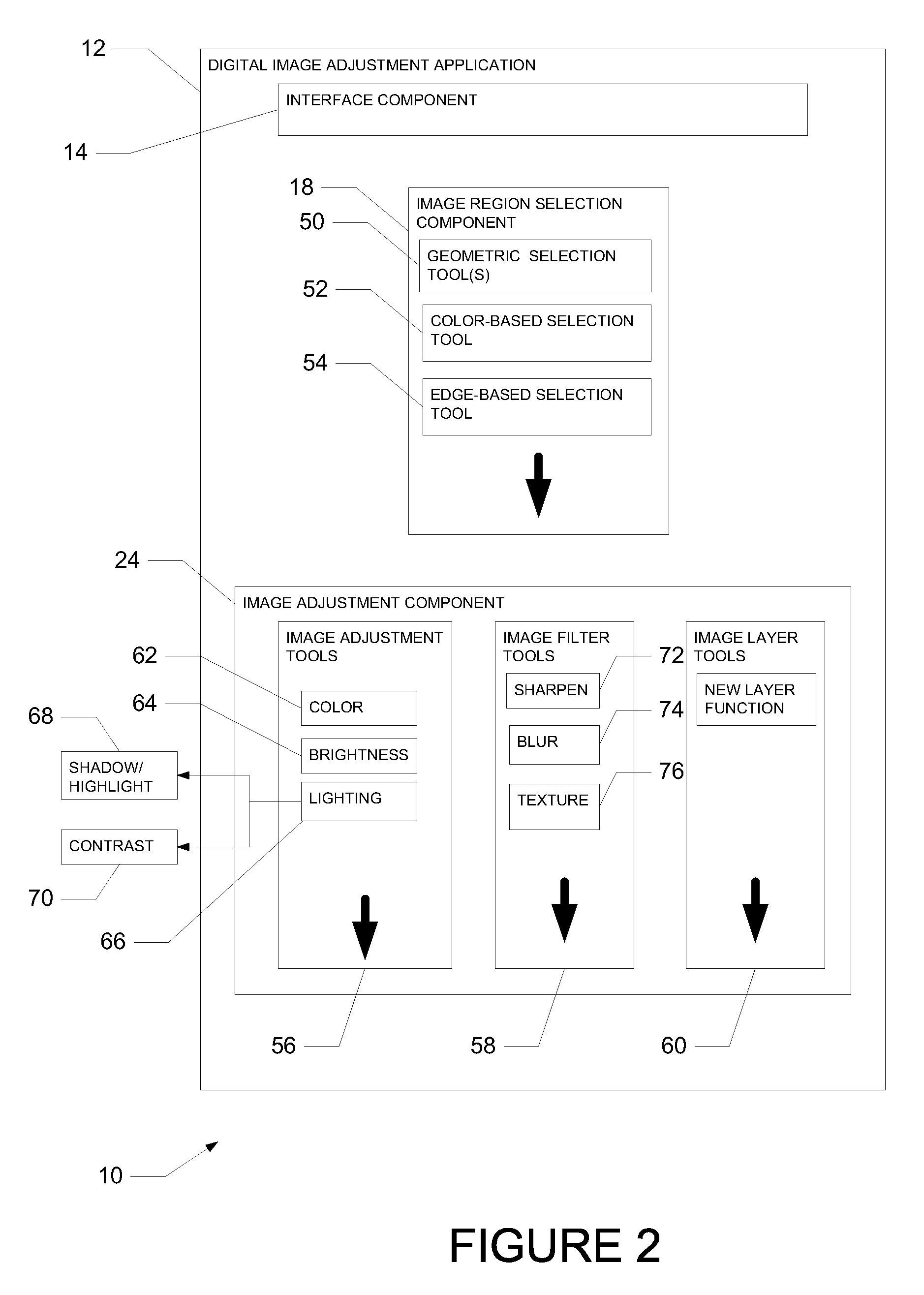 Multi-behavior image correction tool