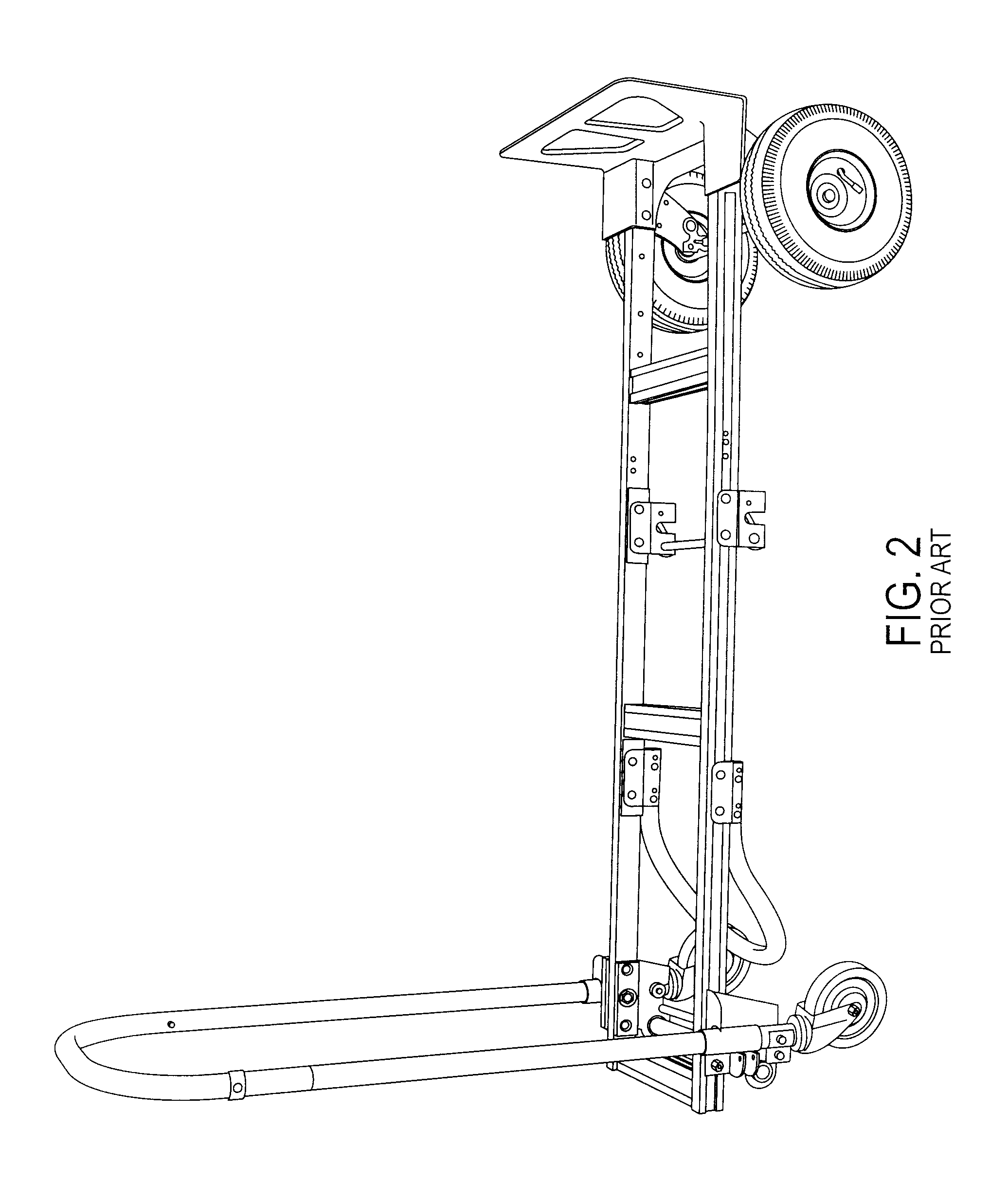 Pallet jack system and method for the transportation of stackable packaged goods pallets