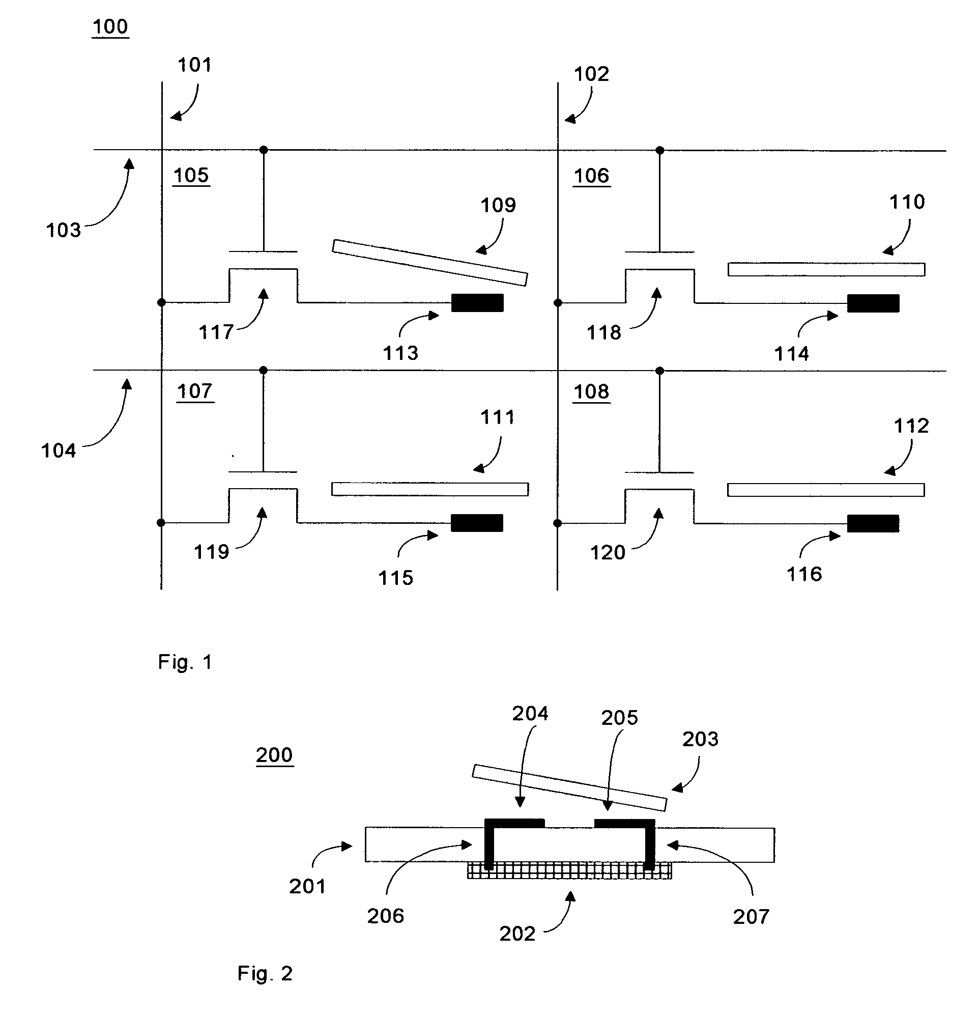 Vacuum packaged micromirror arrays and methods of manufacturing the same