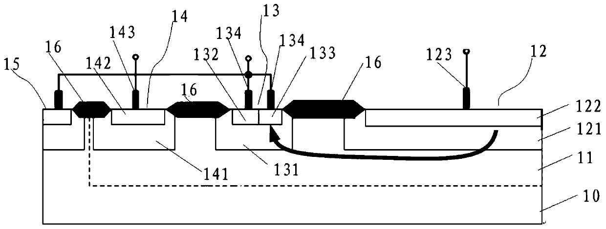 Junction field effect transistor and electrostatic discharge structure thereof