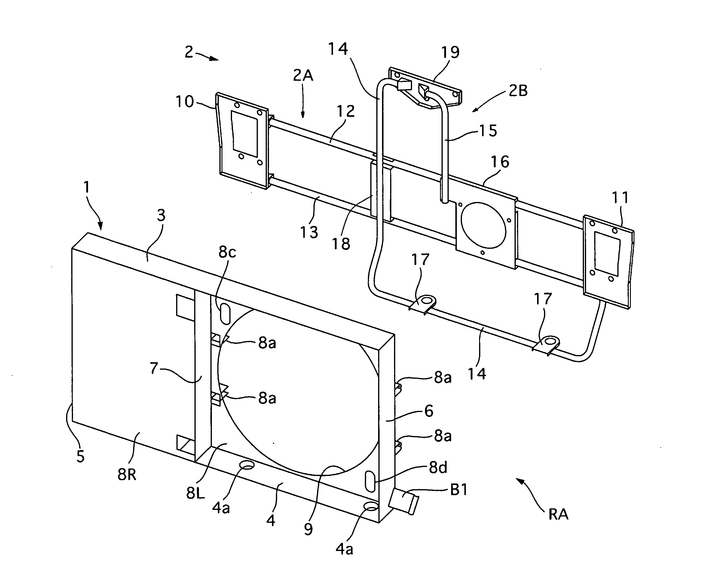 Radiator core support