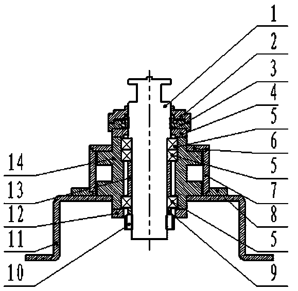 A shaft sealing structure for semiconductor special equipment