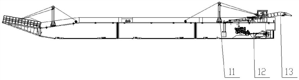 Combined type roll-on roll-off lightering ferry