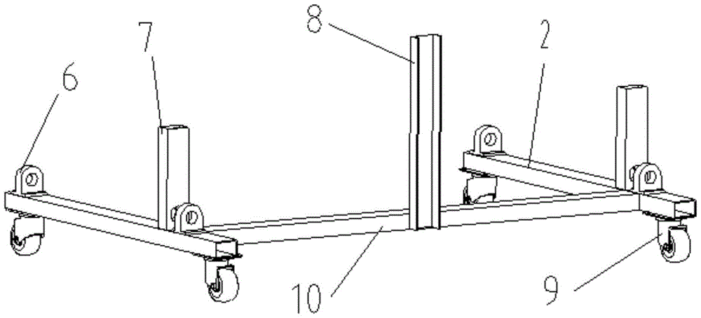 Mechanical airplane wheel disassembly and assembly device