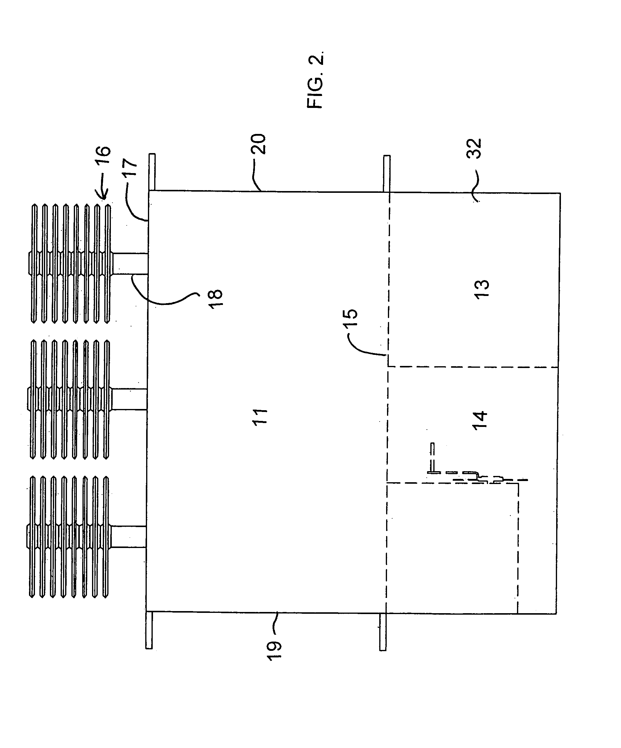 Transformer with housing and switch gear