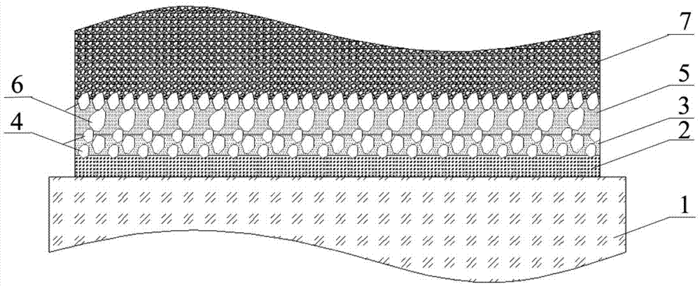 Ultrathin composite structure layer for preventing reflection cracks and preparation method of ultrathin composite structure layer