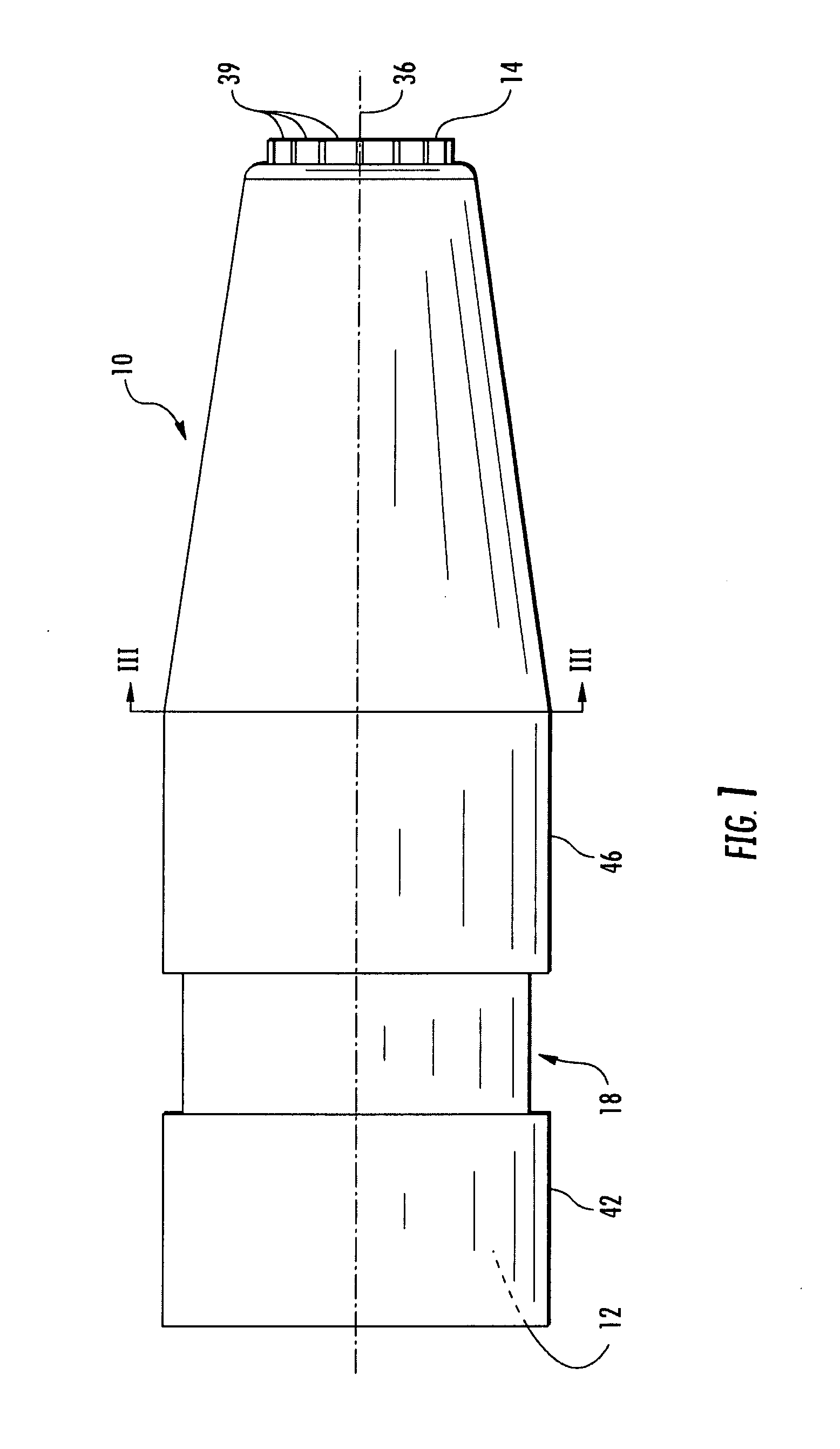 Adjustable smooth bore nozzle