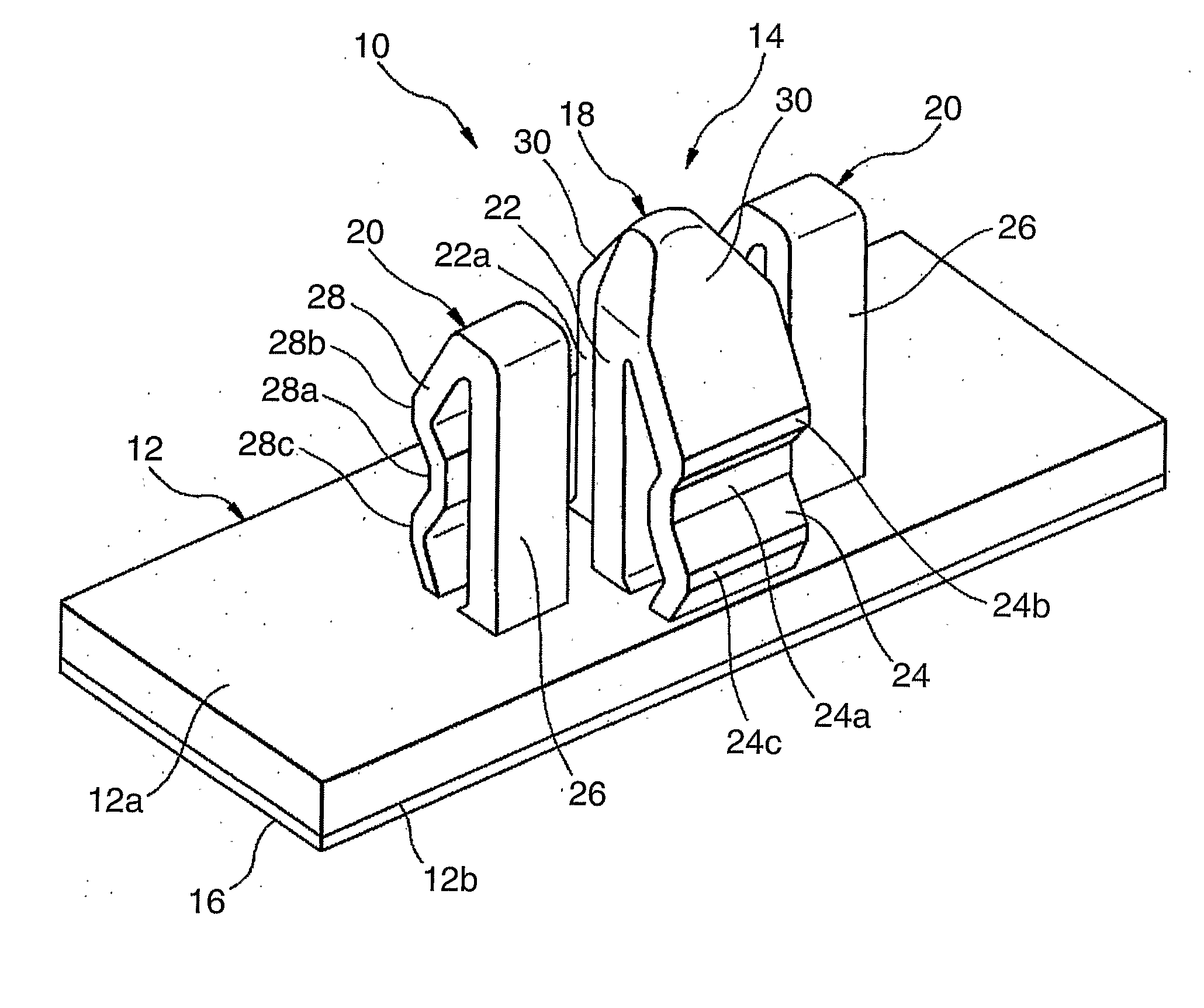 Three Legs Clip For Windshield (Article Support)