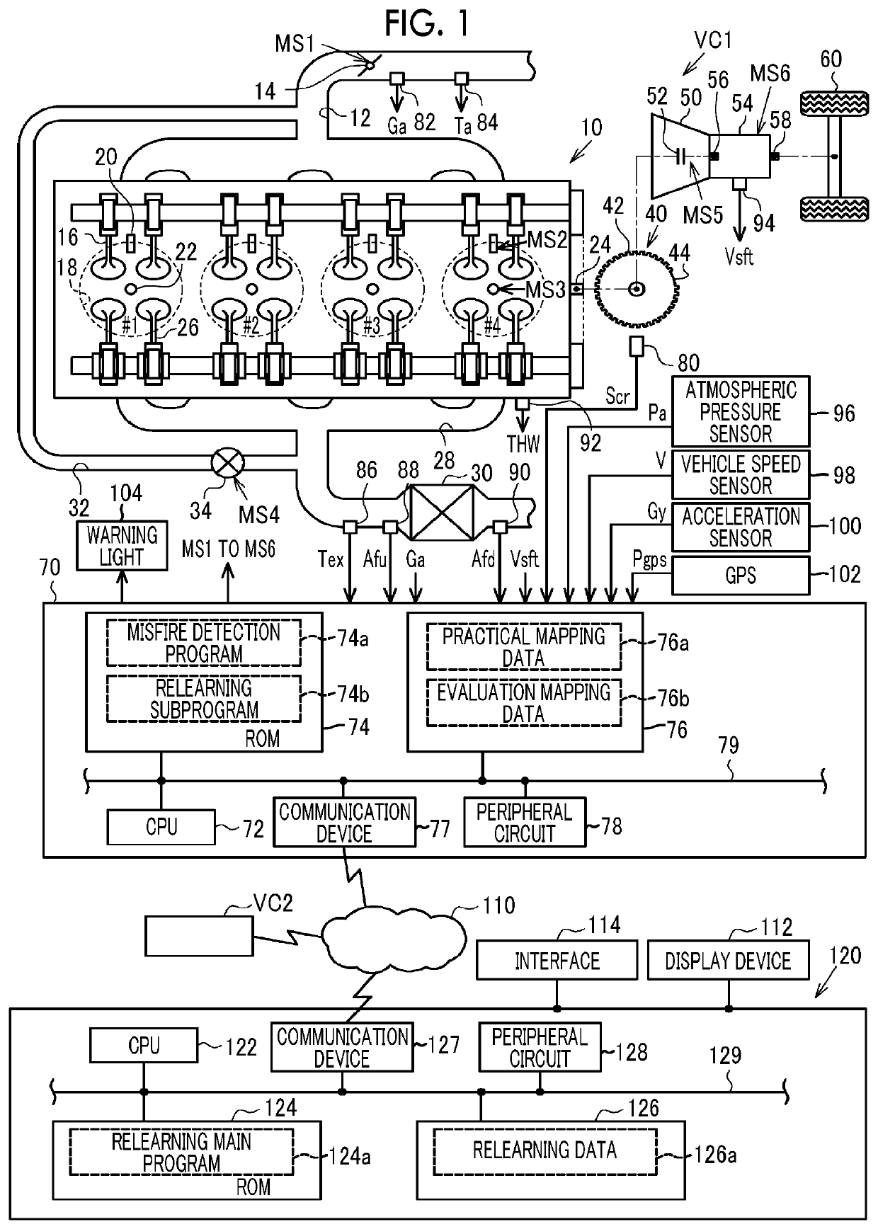 Vehicle learning system, vehicle control device, and vehicle learning device