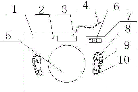 Electronic human scale with sole massaging function