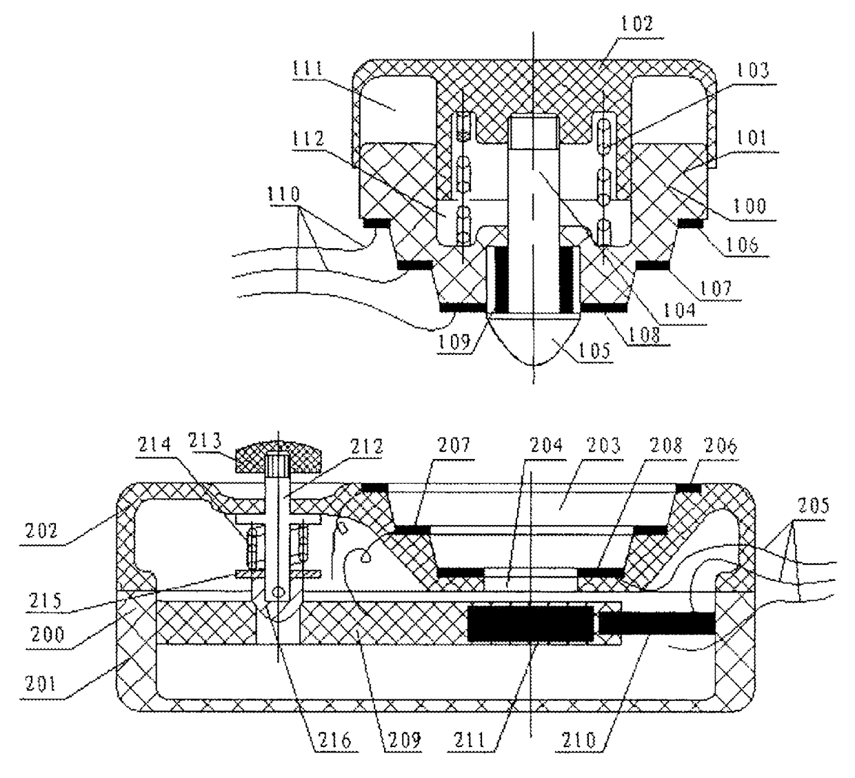 Surface contact plug and socket