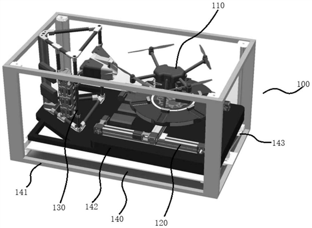 Unmanned aerial vehicle automatic battery replacing system