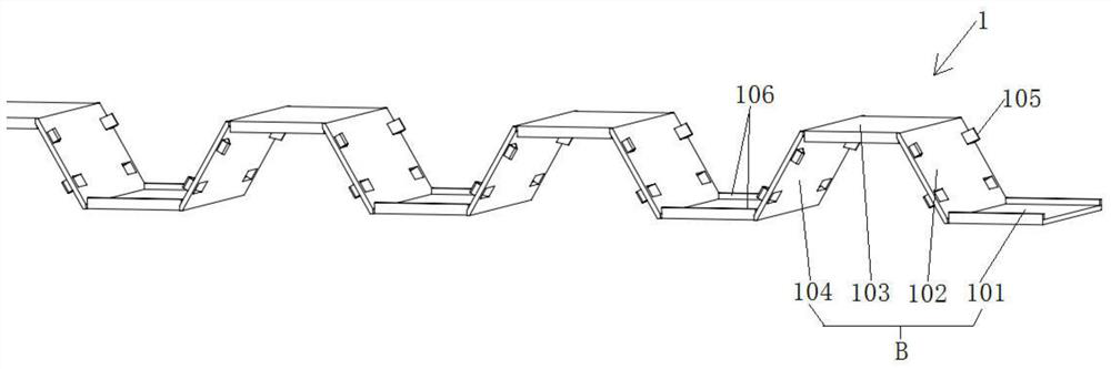 Built-in type weft-direction reinforced metal honeycomb structure and manufacturing method thereof