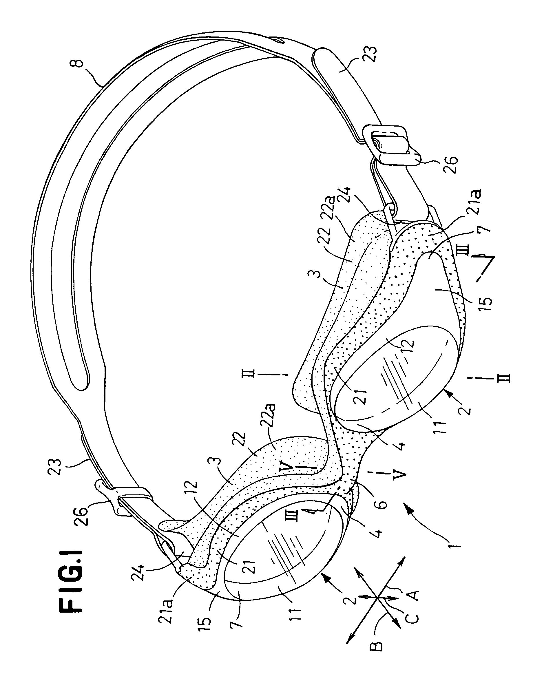 Swimming goggles