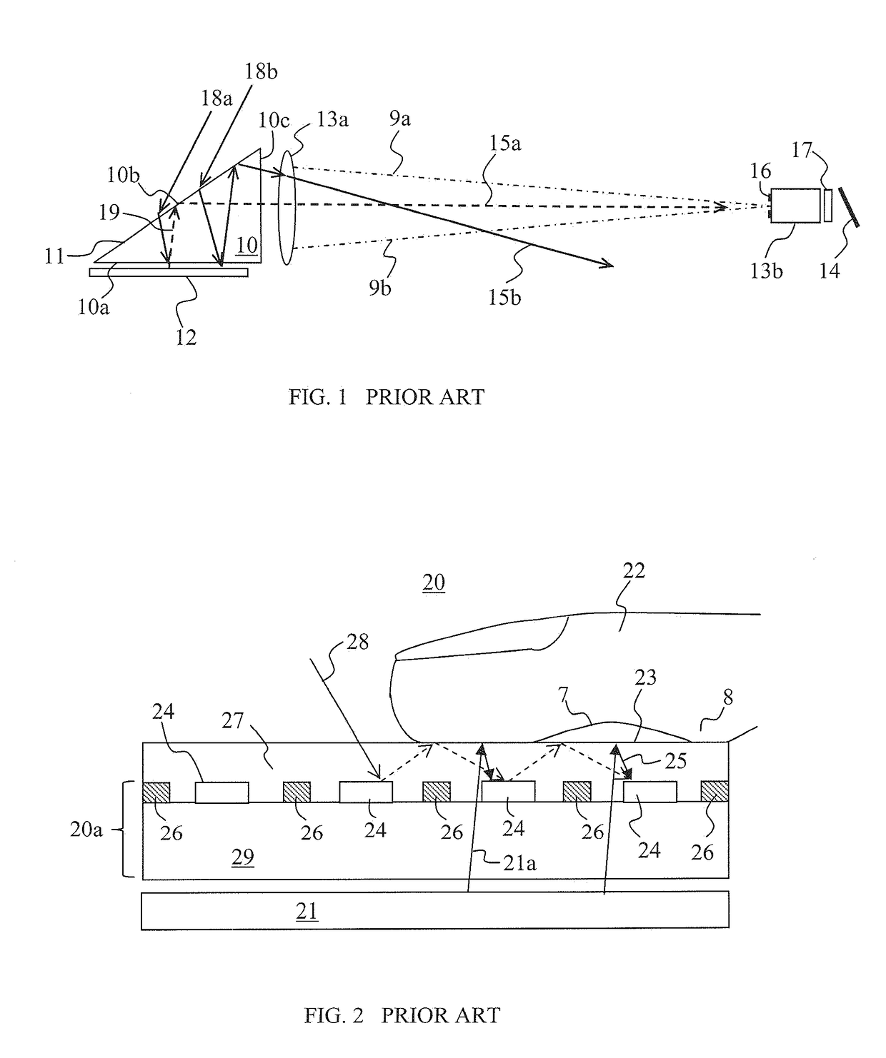 Ambient light rejection for non-imaging contact sensors