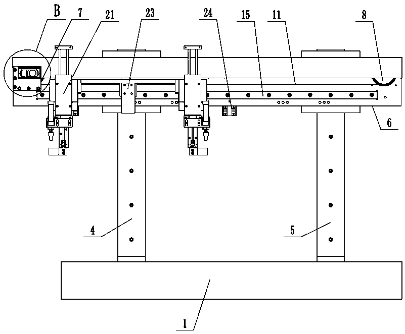 A bobbin automatic loading and unloading device for looms