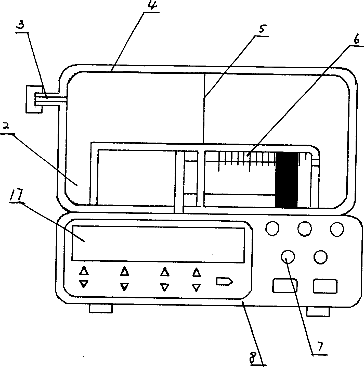 Intelligent cerebrospinal fluid displacement instrument