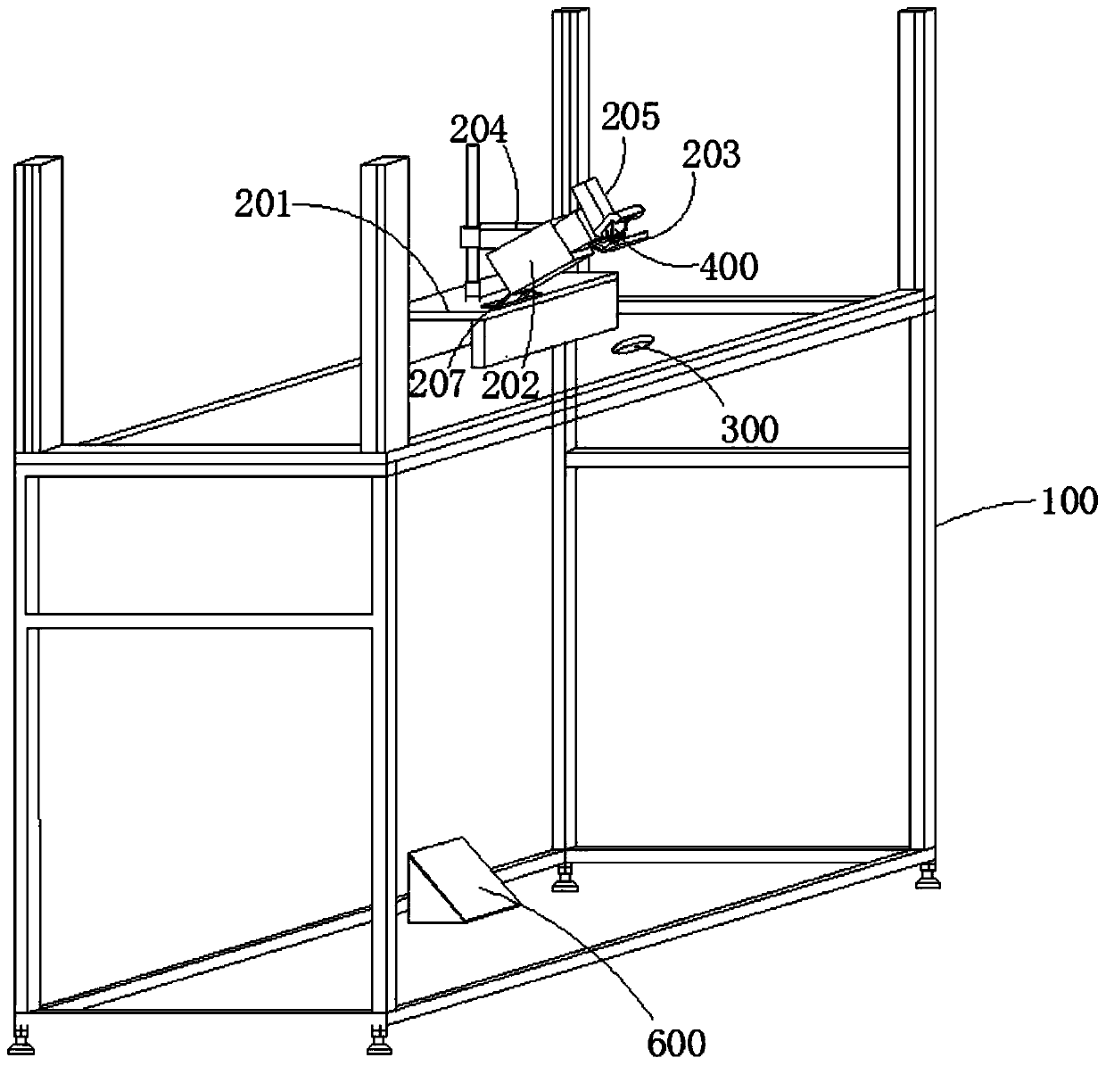 Detection table and detection method for perspective AR glasses optical module