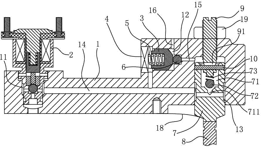 Variable-pressure gas release braking method and variable-pressure gas release brake for implementing same