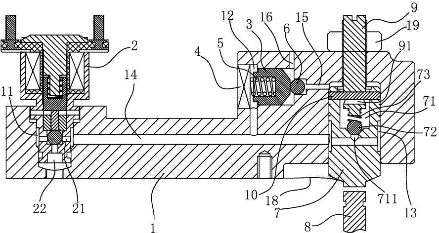 Variable-pressure gas release braking method and variable-pressure gas release brake for implementing same