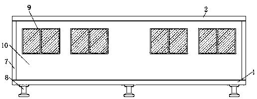 Assembled color steel movable house for construction site