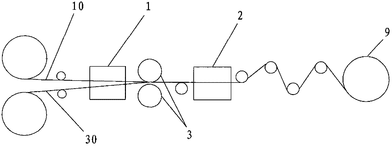 Microfiber artificial leather adhered with TPU film, and production process thereof