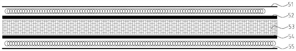 Composite absorption core and preparation method and application thereof