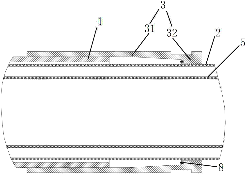 Discharge pipe and bulk powder goods tanker