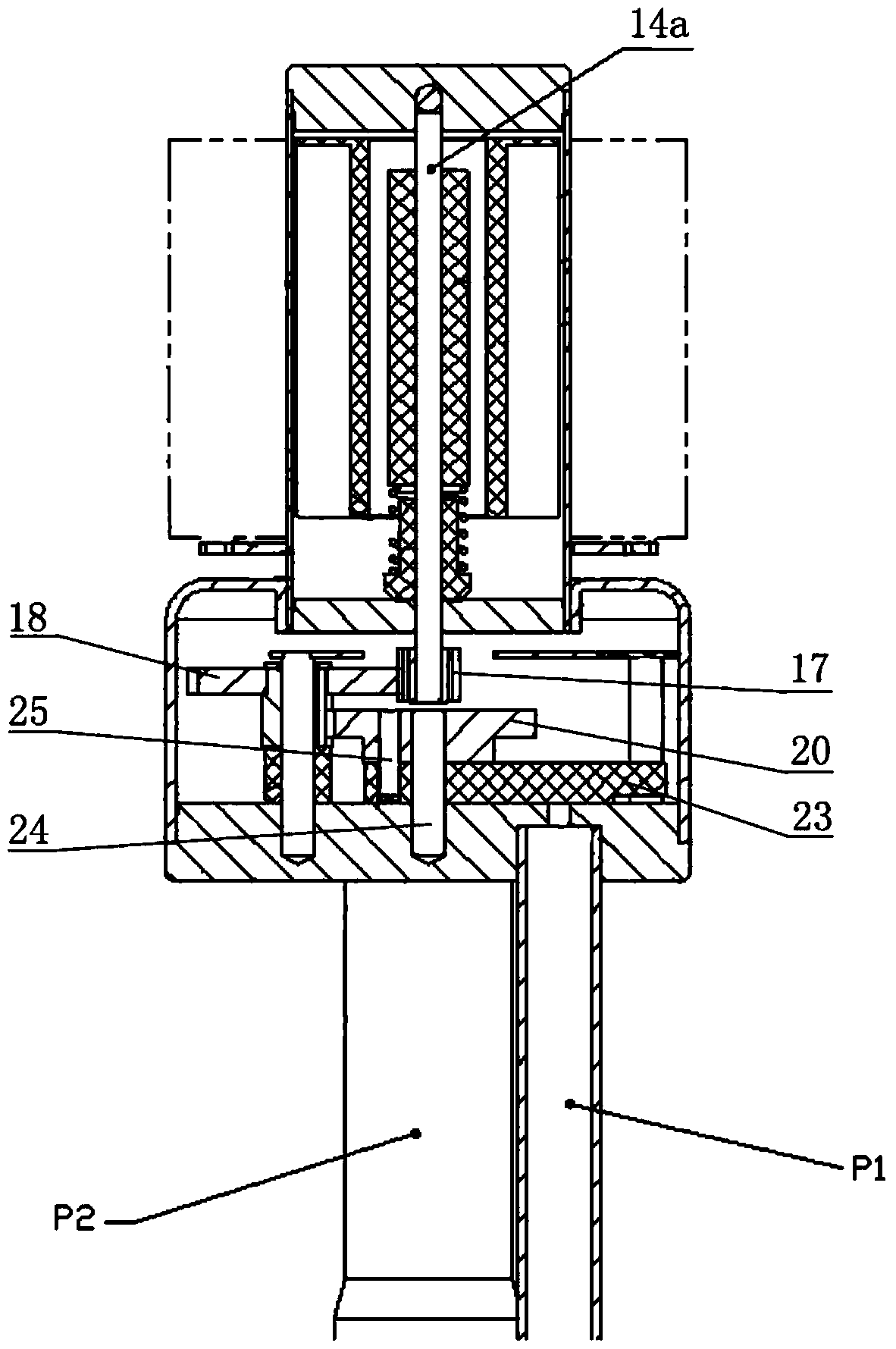 An electric three-way valve and refrigeration equipment