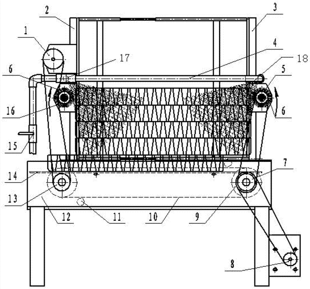 Device and method for automatic tray feeding/pre-cleaning