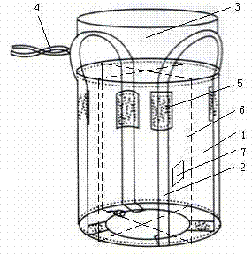 Flame-retardant and antistatic container bag