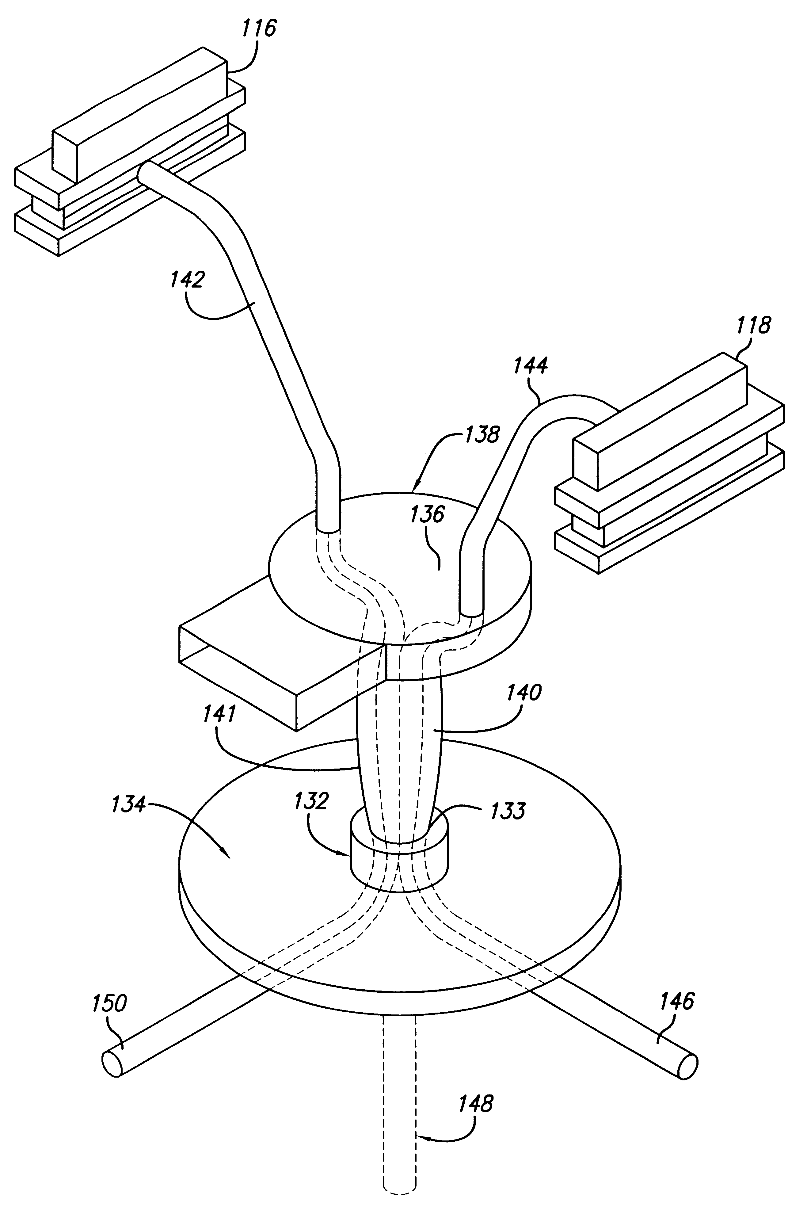 Birdcage torsion harness assembly for rotating gimbal