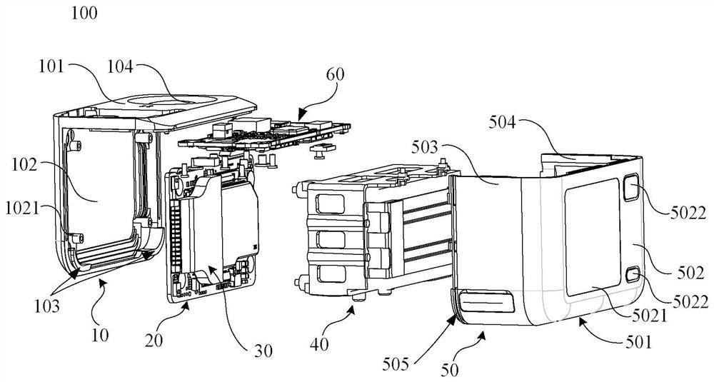 Camera body and camera structure