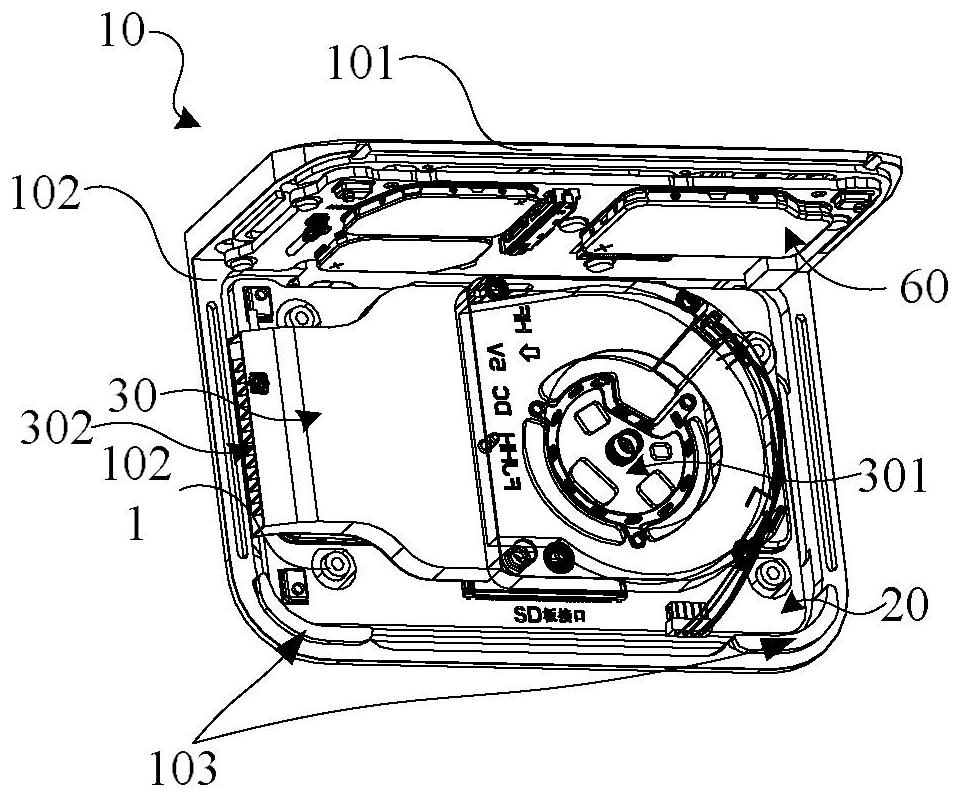 Camera body and camera structure