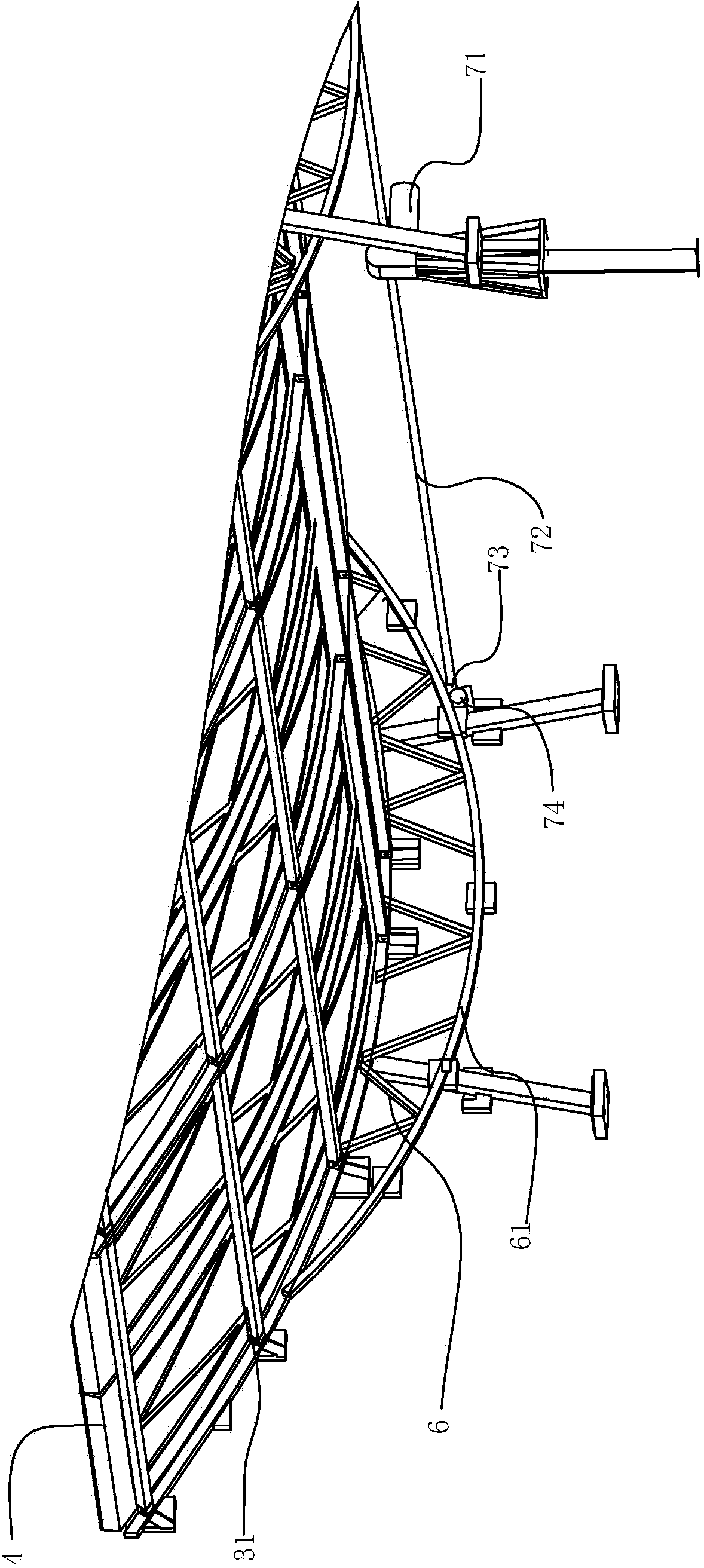 Frame and solar heat collection device with same