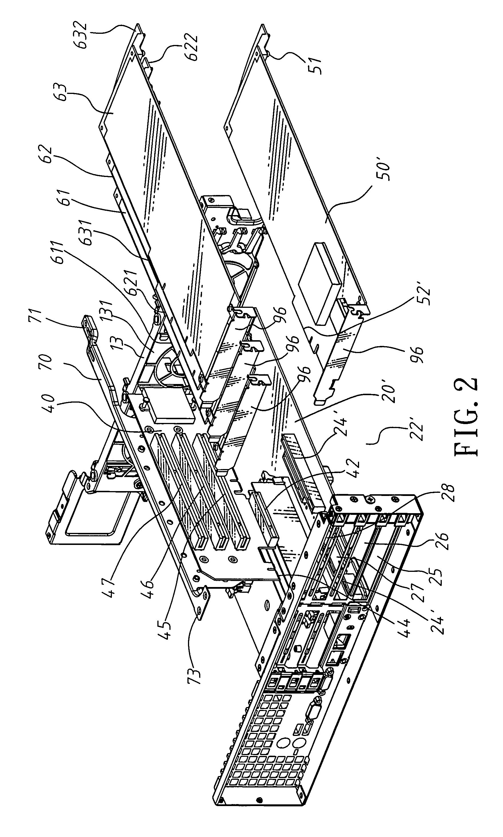 Control device used for a computer motherboard on which a plurality of interface cards is inserted