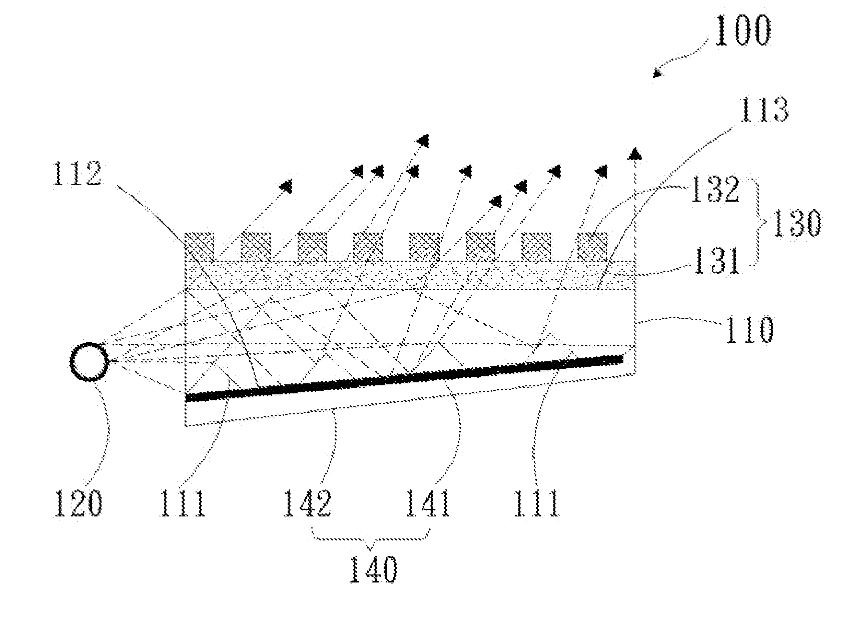 Microstructural polarized light-guide device